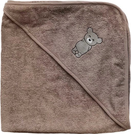 Petú Petú babybadhanddoek met capuchon Teddy