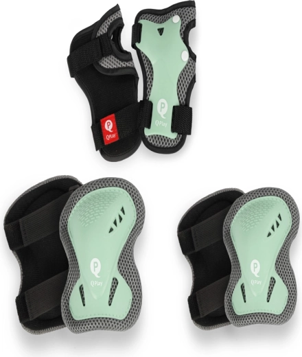 QPLAY kinderbeschermers jade green, maat S (3–5 jaar)