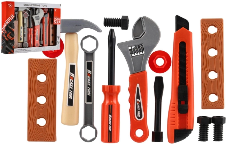Gereedschapsset voor kinderen in een doos