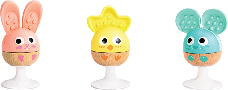 Cheery Critter set rammelaars met bijtring - 3 stuks