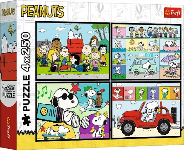 Puzzle Peanuts – Pinda-avontuur 4x250 stukjes