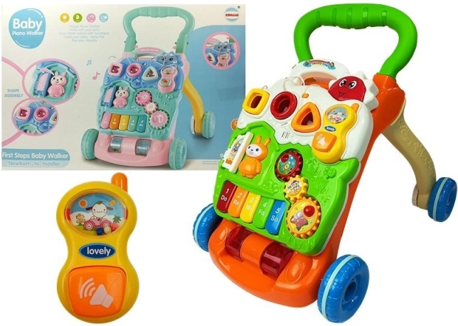 educatieve loopwagen voor baby’s met pianootje