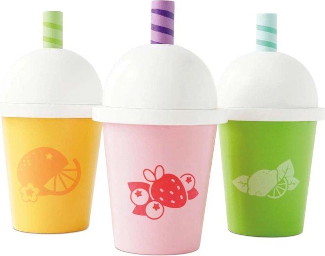 Le Toy Van houten set fruitige smoothie-drankjes (3 stuks)