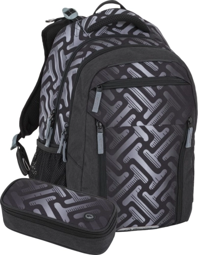 Bagmaster Porto schoolset grijs