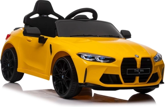 Elektrische kinderauto BMW M4 geel