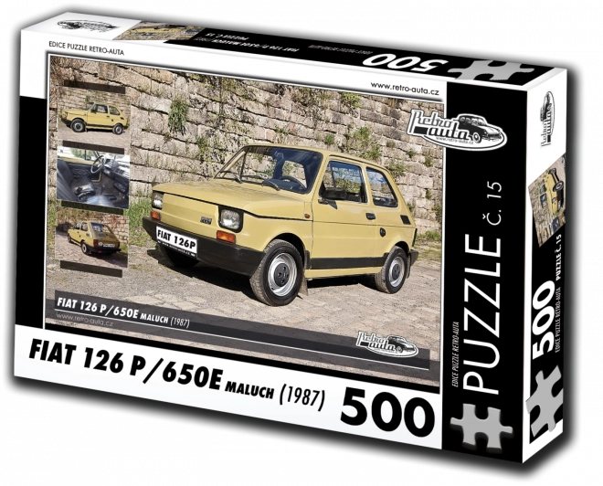 Puzzel Retro-auto’s Fiat 126p Maluch (1987) – 500 stukjes
