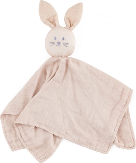 Petite&Mars bamboe mousseline knuffeldoekje konijntje Hugo desert sand