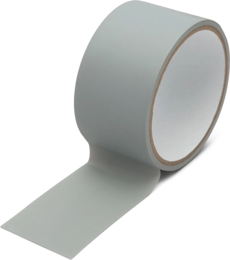 Grijze PVC-tape 8 m × 50 mm