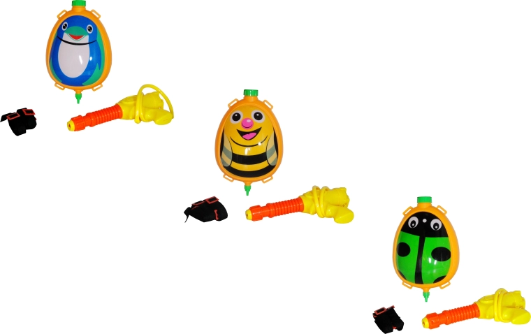 Waterpistool met rugzakreservoir