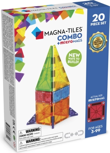 Magnetische bouwset MAGNA-TILES Combo microMAGS, 20 onderdelen