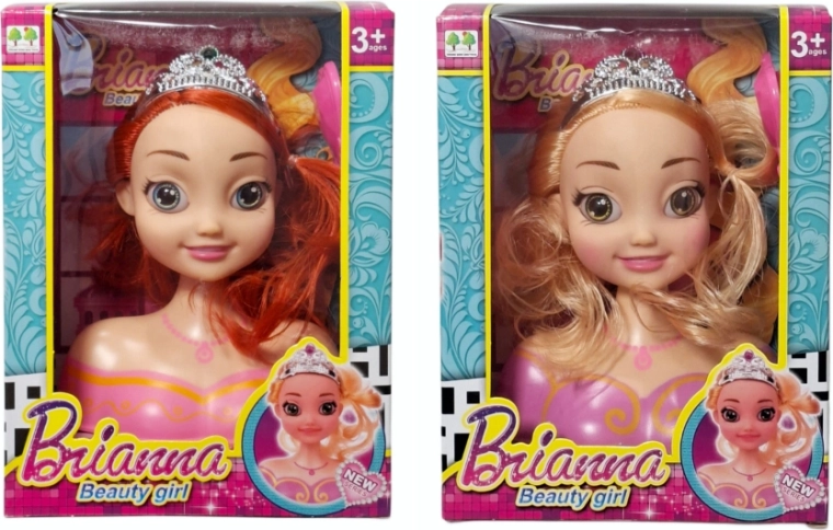 Poppenhoofd om te kammen met lang haar