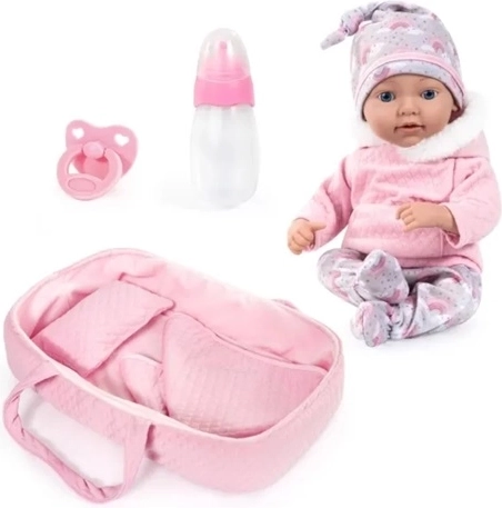 Bayer realistische reborn pop 38 cm met draagzak