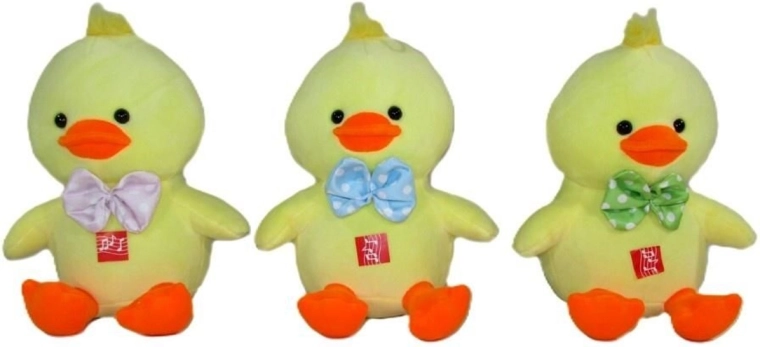 Pluchen eendje met geluid 20 cm