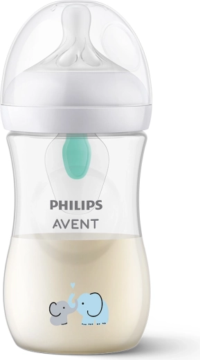 Philips Avent Natural Response babyfles met AirFree-ventiel 260 ml, 1m+, olifantmotief