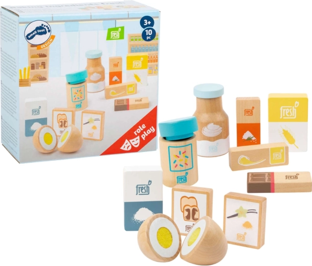 Set houten bakingrediënten small foot, 10-delig
