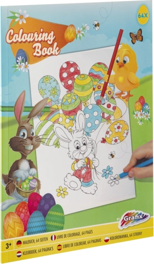 Boek met paas kleurplaten A4