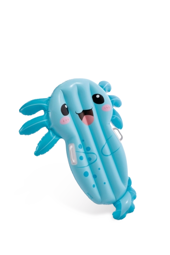 Opblaasbaar luchtbed AXOLOTL met handgrepen voor kinderen