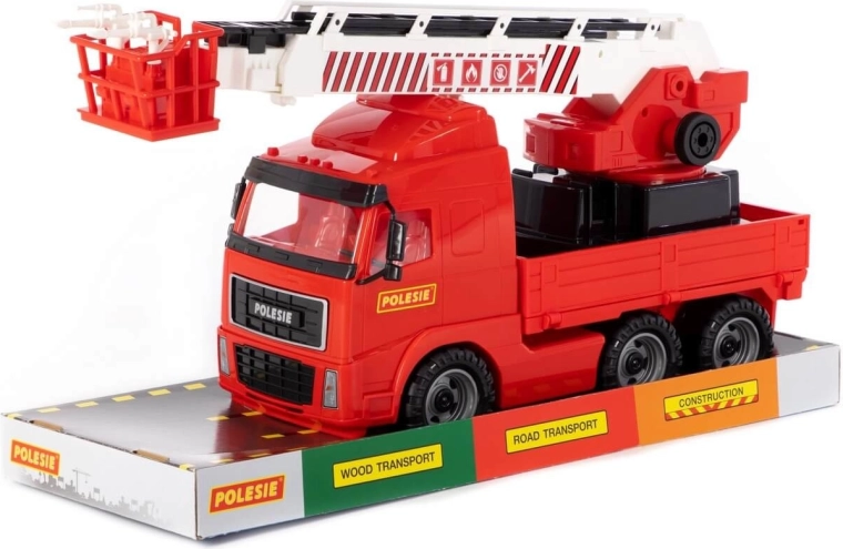 Volvo brandweerauto met uitschuifbare ladder - 1 stuk