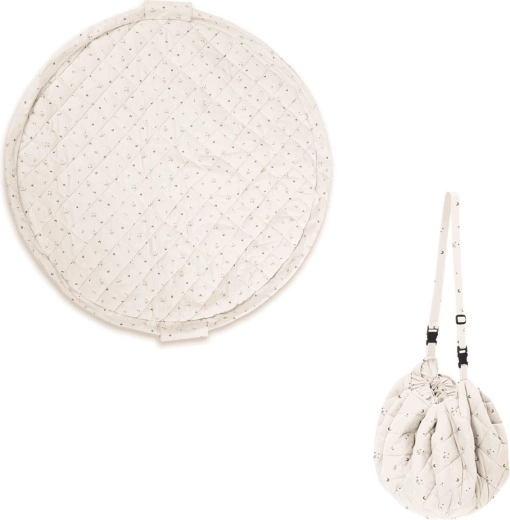 Play&Go Noomad soft organische speelmat en speelgoedzak moon