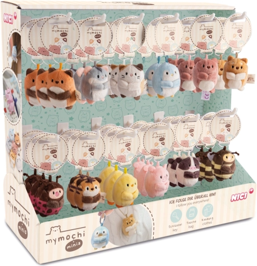 NICI MyMochi minis hangers serie 1 – verkoopdisplay 36 stuks (5 cm)