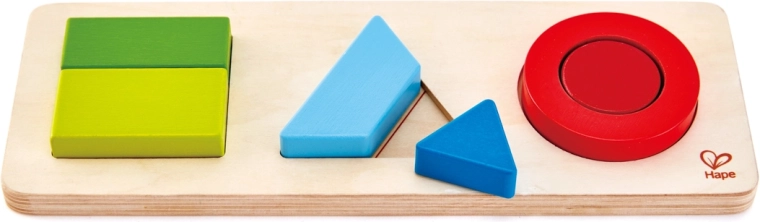 Houten puzzel geometrische vormen