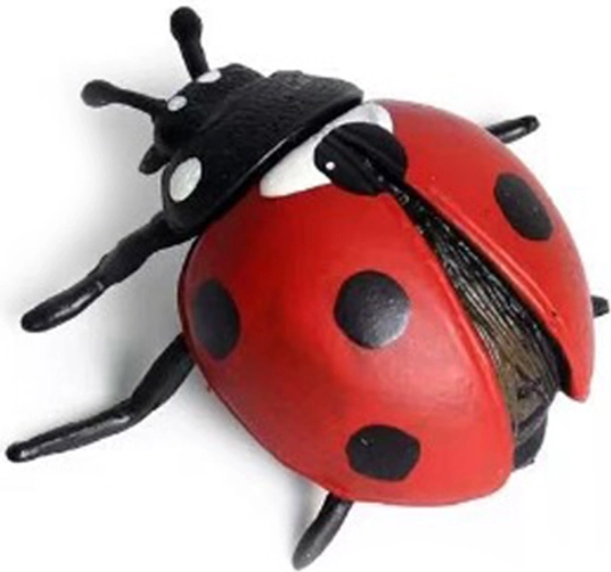 Plastic lieveheersbeestje (zevenstippelig) 5 cm