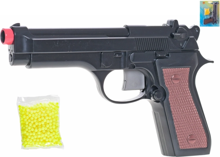Kogelpistool voor kinderen 22 cm met 200 kogeltjes