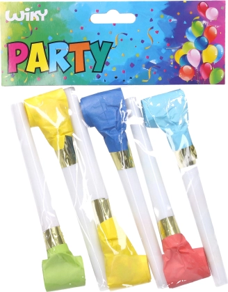 Partyfluitjes met confetti