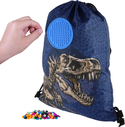 Pixie Crew gymtas dinosaurus met klein paneel