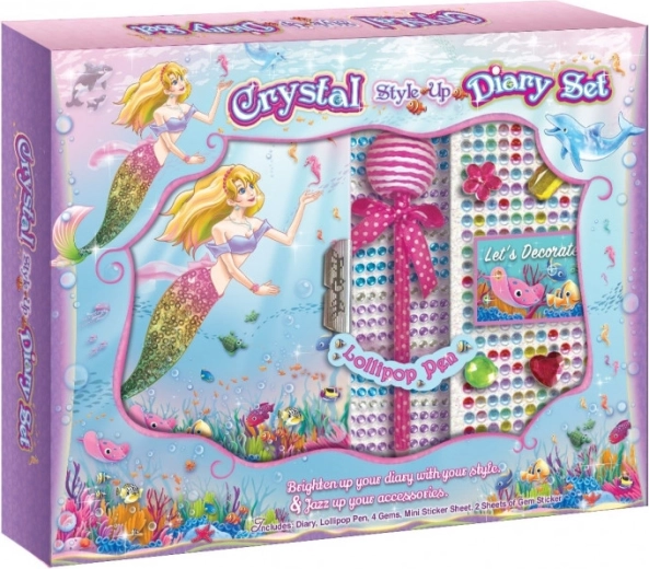 Pecoware dagboek in decoratieset Zeemeermin
