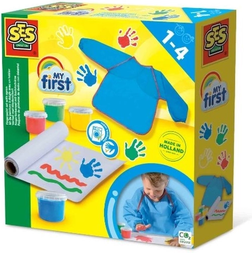 SES Creative My First vingerverven met schort