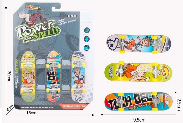 Skateboard - set van 3 stuks