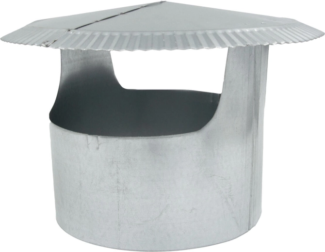 Schoorsteenkap 180 mm van verzinkt staal