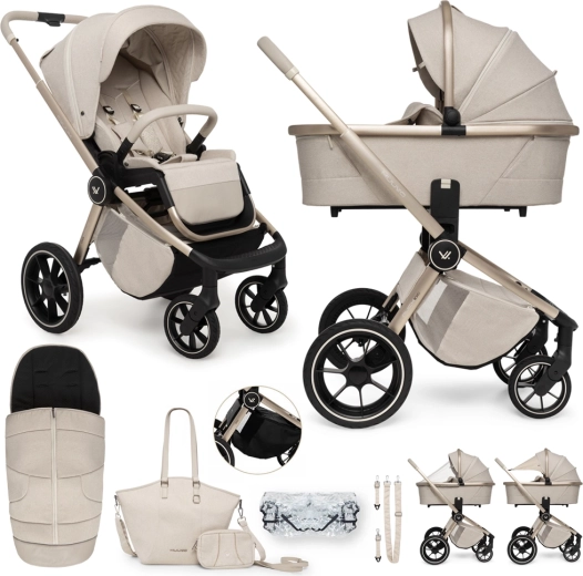 Muuvo Quick Boho beige combinatiewandelwagen 2-in-1