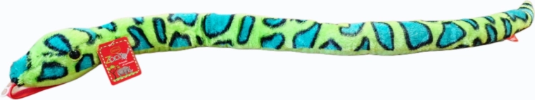 Groene pluchen slang 100 cm