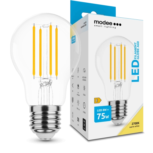 Modee Smart Lighting LED filamentlamp Globe E27 8 W warm wit