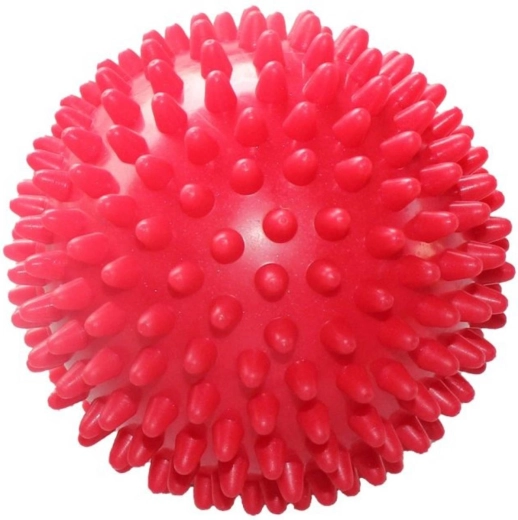 Merco zachte massagebal egel 9 cm rood - 1 stuk