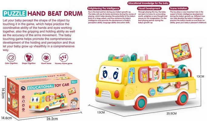 Educatieve bus met leuke activiteiten