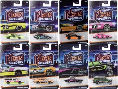Hot Wheels neoncollectie – thematische modelauto 1:64