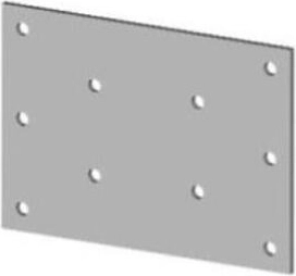 Koppelplaat 100 × 70 mm, verzinkt staal
