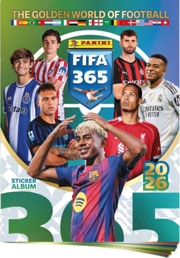 Panini FIFA 365 2025/2026 verzamelalbum voor stickers + stickervel