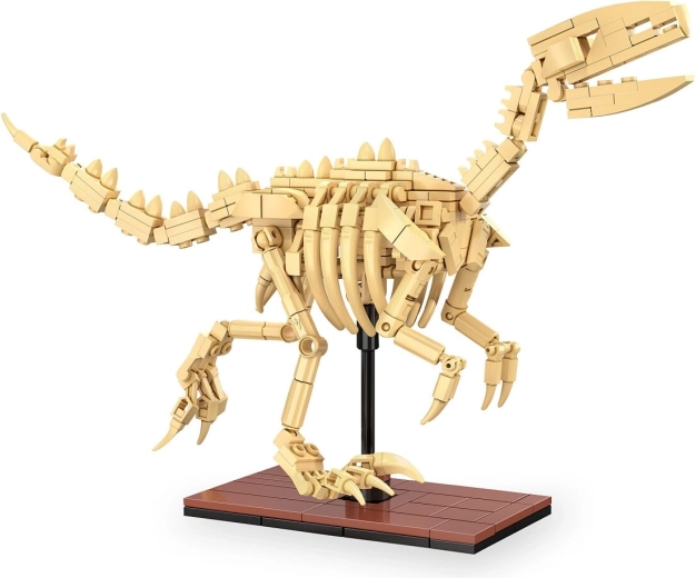 CaDA dinosaurusfossiel Velociraptor 1:9 uit bouwstenen
