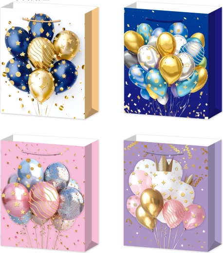 Cadeauzak L met ballonnen