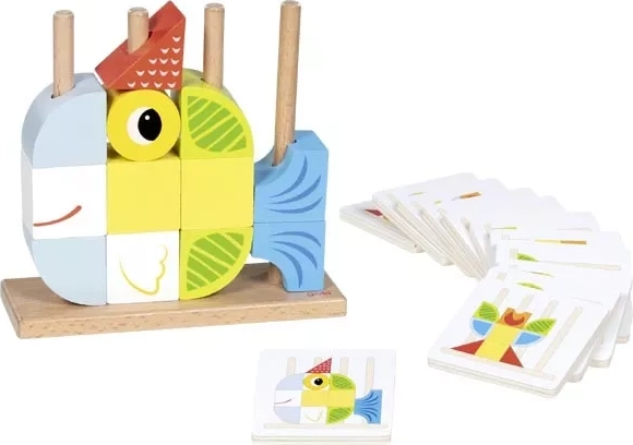 Goki houten puzzel met voorbeelden