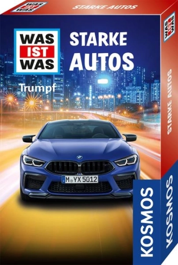 Kosmos WAS IST WAS Trumpf: krachtige auto's – kaartspel - 1 stuk