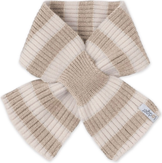 Lodger kinder merino sjaal Stripe beige