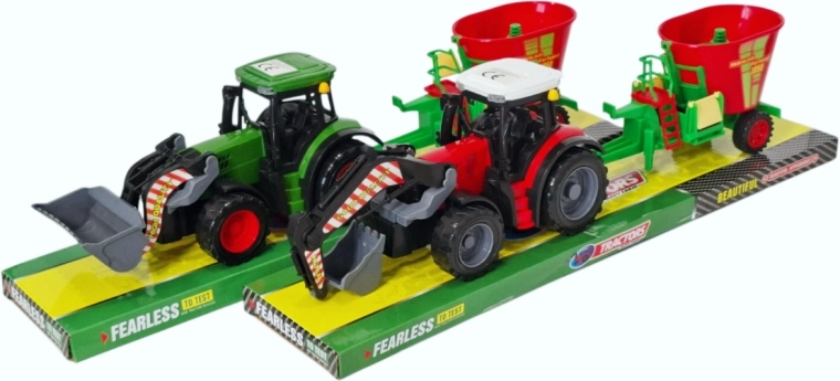 Tractor met aangekoppelde landbouwmachine - 1 stuk