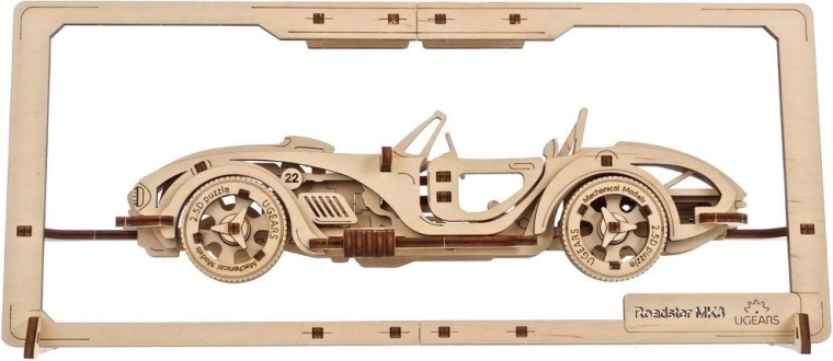 Ugears houten mechanische puzzel Roadster mk3 2,5D