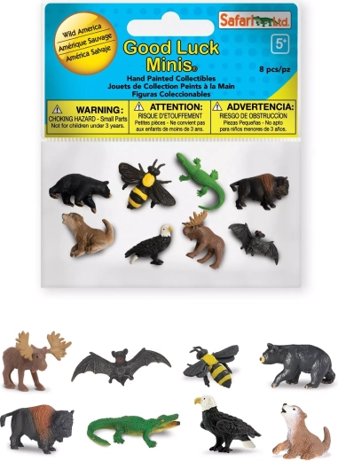 Wilde Amerika – Safari Ltd. Good Luck Minis funpack (8 minifiguurtjes)
