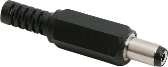 DC-stekker 5,5 × 2,1 mm met knikbescherming
